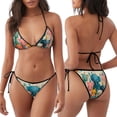 thumbnail image 3 of Lsque Cute Animal Party Pattern Women Two Piece Swimsuit Sexy Swimwear Halter String Triangle Bikini Sets, 3 of 6