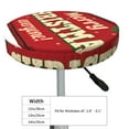 thumbnail image 4 of Naloa Merry Christmas Round Bar Stool Cushion Cover 12-14 inch, Fits Kitchen, Office, Restaurant Chairs - 13 inch, 4 of 7