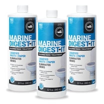 Unique Marine Digest-It Boat Holding Tank Treatment - 16 Concentrated Toilet Treatments, 32 oz. (3-Pack) Packaging May Vary