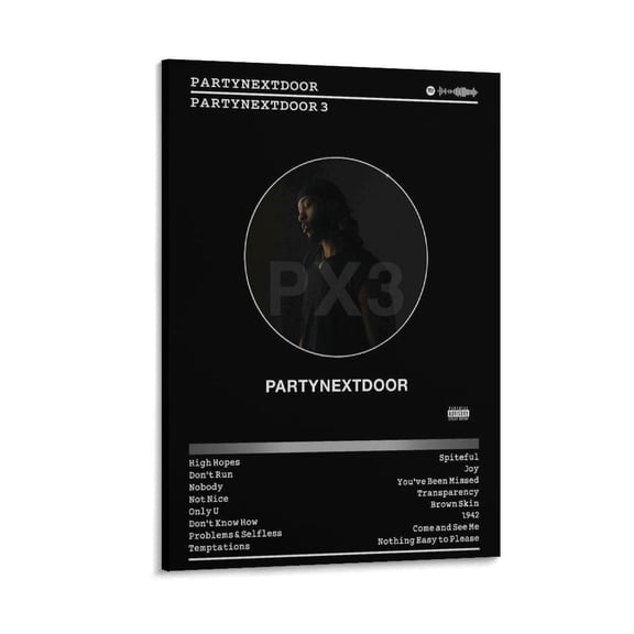 PartyNextDoor Canvas Poster Wall Decorative Art Painting Living Room Bedroom Decoration Gift