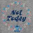 thumbnail image 2 of Boy's Lilo & Stitch Not Today Floral Circle Performance Graphic Tee Charcoal Heather X Large, 2 of 4