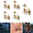 thumbnail image 3 of Gorieraly Model Railway Train Wall Lights Golden LEDs HO Scale 5 Pieces, 3 of 9