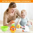 MOONTOY Baby Stacking Toys for Toddlers 13, Nesting Dolls Nesting Eggs
