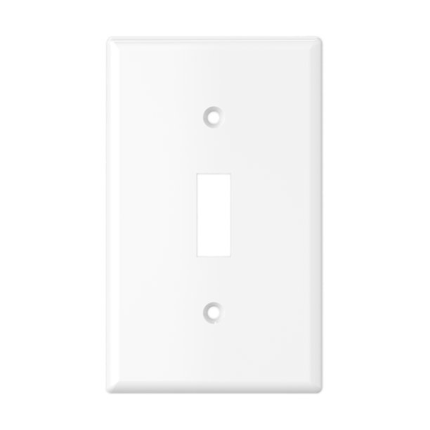 Tania Wiring Devices Toggle Light Switch Wall Plate, 1Gang Standard Size Electrical Outlet