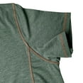 thumbnail image 7 of Men's Regular-Fit Short-Sleeve Cotton Henley T-Shirt with 4 Button Size 3XL Green, 7 of 7