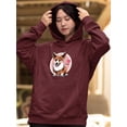 thumbnail image 2 of Corgi Smile I Heart Corgi Hoodie Women -Image by Shutterstock, Female 3X-Large, 2 of 4