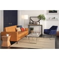 thumbnail image 5 of Inmod Mid-Century Modern Norwood Chenille Lounge Chair, Navy, 5 of 6