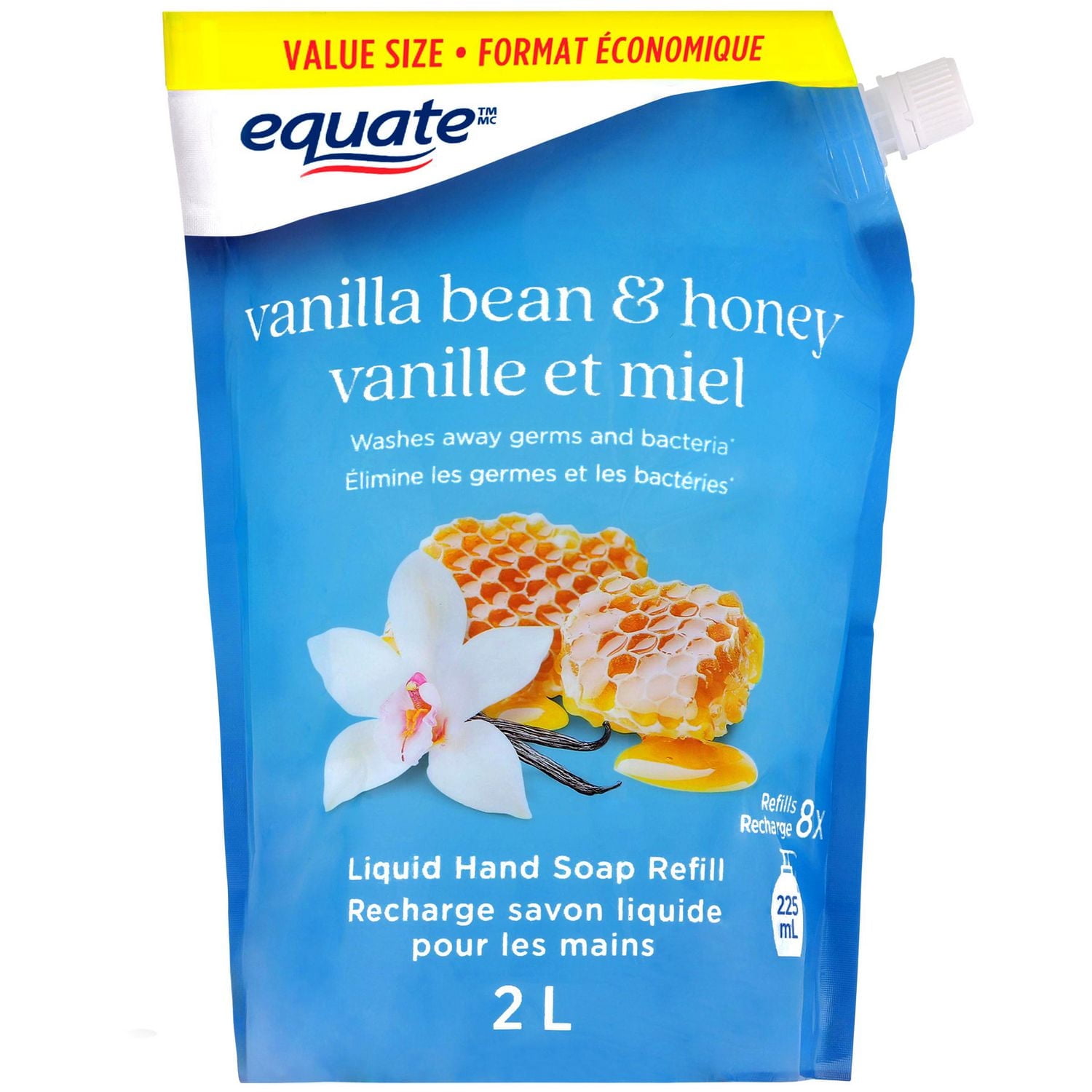 Equate Vanilla Bean and Honey Fields Liquid Hand Soap