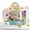 Green, variant on DIY Miniature House Building Kit with LED Light, Mini Commercial Street Dollhouse, Ice Cream Shop, Stackable Desktop Decor Gift, 7.5 × 5.5 × 5.9 In