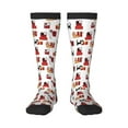 thumbnail image 2 of Lsque Cute Cat And Christmas Gift Printed Crew Socks Men's Women's LightWeight Thin Casual Calf Socks ,Knee High Socks,Cotton Socks, 2 of 9