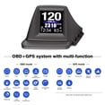 thumbnail image 4 of Head Up Display, HUD P8 para automóvil, sistema dual OBDII y GPS, el primer modelo del mercado que se puede instalar en la moldura del pilar A (1), 4 of 5