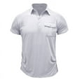thumbnail image 1 of pstuiky Camisa de manga corta para hombre, Blusa de manga corta con cuello vuelto y botones transparentes y encaje calado para hombre camisas casuales para hombre xl, 1 of 4