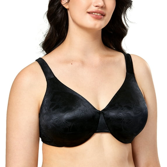 AISILIN Women's Plus Size Minimizer Full Coverage Unlined Underwire Bra