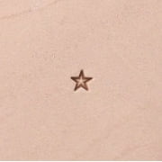 Super Small Star Leather Stamp 5/32" (4.5 mm) Z610 by Stecksstore