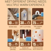 ICQOVD Portable Dryer,Mini 800W High Power Clothes Dryer Machine,Portable Dryer for Apartments,with Foldable Dryer Shelf,for Apartment,Indoor,Laundry Room,Travel