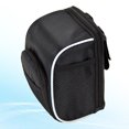 thumbnail image 4 of EeaseMX Bolsa para manillar de bicicleta, bolsa de almacenamiento frontal, plegable, para exteriores (negra), 4 of 7