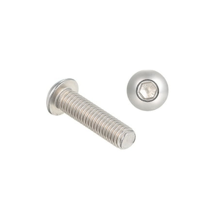 

A2 IS07380 5PCS 304 Stainless Steel Hex Screw Socket Button Bolts Screws M8*30