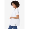 thumbnail image 3 of Woman Within Plus Size Perfect Short-Sleeve Keyhole Tee, 3 of 6