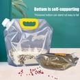 thumbnail image 3 of Grain Moisture-proof Sealed Bag, Reusable 10 pcs Transparent Grain Storage Suction Bags, Large Capacity Stand Up Sealed Odor-Resistant Packaging Bags for Multipurpose Food Storage, with Funnel (2.5L), 3 of 7
