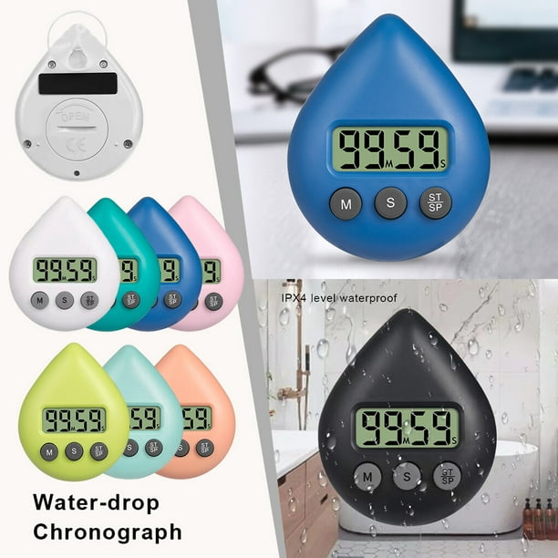Water Drop Electronic Sucker Digital Timer Study Stopwatch Timers