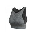 thumbnail image 1 of Womens Workout Sports Support Full Cup Top High Impact Wirefree Sports Bra Racerback Crop Top Yoga Running Vest Fitness Bra, 1 of 6