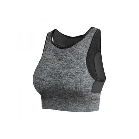 

Women Breathable Mesh Sports Bras Shockproof Padded Athletic Running Bra Solid Seamless Fitness Yoga Sport Tops Vest