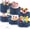 Blue, variant on 6Pcs Buffet Risers, Food Risers for Table, Foldable Cake Display Stands, Tall Cardboard Cupcakes Stand for Show Catering Desserts Jewelry Wedding Birthday Party Decoration (Blue)