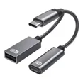 thumbnail image 1 of 2 En 1 Adaptador Usb C2.0 Con Otg Carga Rápida Pd 60w Gris, 1 of 7