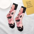 thumbnail image 4 of Goofa Cute Axolotl Sakura Blossoms B Pattern Children's Crew Socks, Kids' Daily Wear and Sports Socks, Breathable Socks, Sports Socks, Moisture-Wicking Socks for Children, 4 of 6