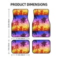 thumbnail image 2 of Gaeub Palm Trees at Sunset Print 4 Pieces Car Floor Mats Car,Universal Car Carpet Mats,Fit for SUV, Vans, Sedans,Trucks, 2 of 6