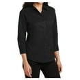 thumbnail image 4 of Yellow Rooster Women's 3/4-Sleeve Easy Care Shirt Black XS, 4 of 6