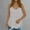 White, variant on QUINDOS Womens Tops Ribbed Green Summer Casual Fashion Printed Loose Round Neck Sleeveless Womens Tank Tops