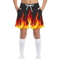 thumbnail image 2 of Favoffer Big Boys Solid Beach Shorts Lightweight Loose Fit Stylish Sports Swim Trunks With Pockets Casual Bottoms For Seaside Surfing Vacation Camping 4-15Y, 2 of 8