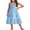 Light Blue, variant on Arshiner Girls Spaghetti Strap Dress Tiered Cami Maxi Sundress with Pockets | Girls Summer Dresses for Kids 6-14 Years