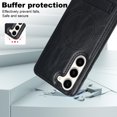 thumbnail image 5 of Allytech Case for Samsung Galaxy S23, Hidden Kickstand PU Leather [Compatible with MagSafe] Case, [Anti-Drop & Shockproof] Ultra Slim Retro Protective Case for Women Men - Black, 5 of 8