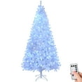 thumbnail image 6 of 8FT White Artificial Christmas Tree Hinged, Xmas Tree W/1500 Tips, 500 Lights, Folding Metal Stand, Premium PVC & Iron Material, Luxuriant Holiday Tree Décor for Home Office, 6 of 9