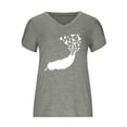 thumbnail image 4 of Birdeem Mode Femmes Été Col en V Manches Courtes T-Shirt Imprimé Décontracté Blouse, 4 of 4