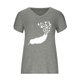 thumbnail image 4 of Fiudx Ofertas de La Semana Blusa Informal de Manga Corta con Cuello En V y Estampado de Moda para Mujer, 4 of 4