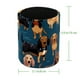 thumbnail image 4 of Almacenamiento sencillo: Portalápices cilíndrico y organizador de escritorio para maquillaje y artículos de arte, diseño de perro salchicha., 4 of 5