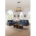 thumbnail image 2 of LiviNest Black Leather 2pc Sofa Set - Modern Style Upholstered Furniture With Loveseat - Contemporary Living Room Seating For Small Apartments & Urban Spaces, 2 of 6