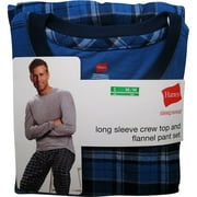 Hanes - Big Men's Flannel Crew Sleepset, Size 2XL