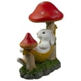thumbnail image 5 of Northlight Statue de Jardin Blanche Bunny 11,75 Pouces dans un Hamac Extérieur, 5 of 5