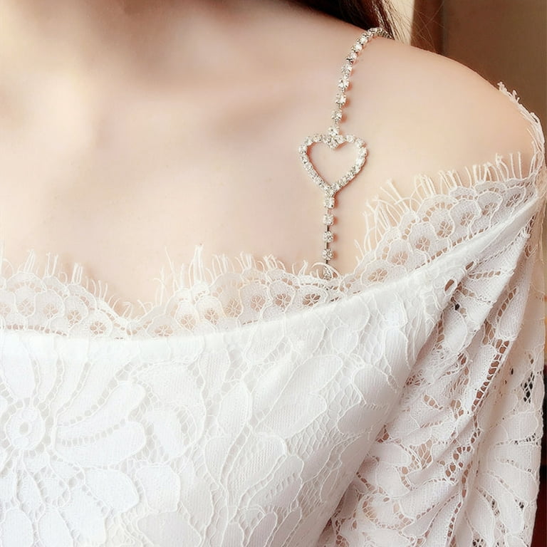 1Pcs Round Crystal Shoulder Strap Lingerie Decoration for Women Wedding  Outfit Hollow Rhinestone Bra Straps Dress Jewelry - AliExpress
