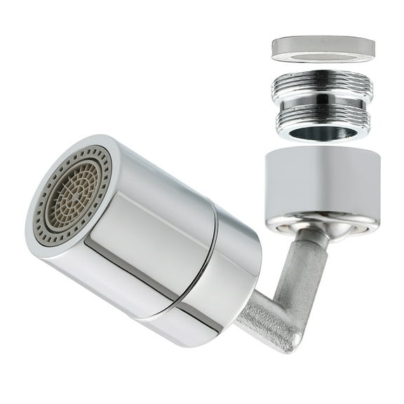 Veryke Rotating Faucet Extender Aerator, Universal Splash Filter Faucet for Bathroom Kitchen