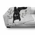 thumbnail image 3 of Squirrel Soft Flannel Fleece Blanket, Abstract Black Animal Silhouette with an Inspirational Words Be Brave, Cozy Plush for Indoor and Outdoor Use, 50" x 70", Black Pale Grey White, by Ambesonne, 3 of 6