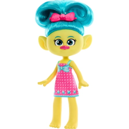 Mattel DreamWorks Trolls Band Together Trendsettin’ Fashion Doll, Smidge with Vibrant Hair  Accessory, Toys Inspired by the Movie