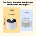 thumbnail image 2 of Solar Tea Lights Outdoor - 10 Pack Waterproof Rechargeable Dusk to Dawn Outdoor Lighting Flameless Flicker Reusable LED Solar Candles for L, 2 of 7