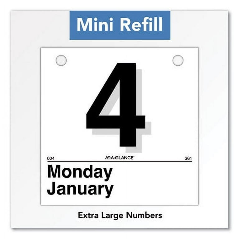 Today Is Daily Wall Calendar Refill, 6 x 6, White Sheets, 12-Month (Jan to Dec): 2024 Today Is Daily Wall Calendar Refill, 6 x 6, White Sheets, 12-Month (Jan to Dec): 2024