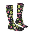 thumbnail image 3 of Easygdp Avocado Love Soccer Socks Sport Knee High Socks Calf Compression Athletic Socks for Men and Women, 3 of 9
