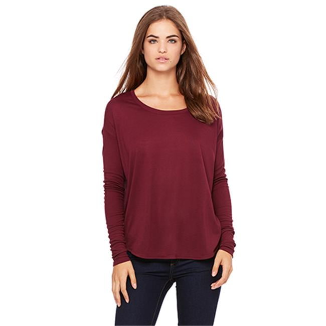 Download BELLA+CANVAS - Bella 8852 Womens Flowy Long Sleeve Tee ...